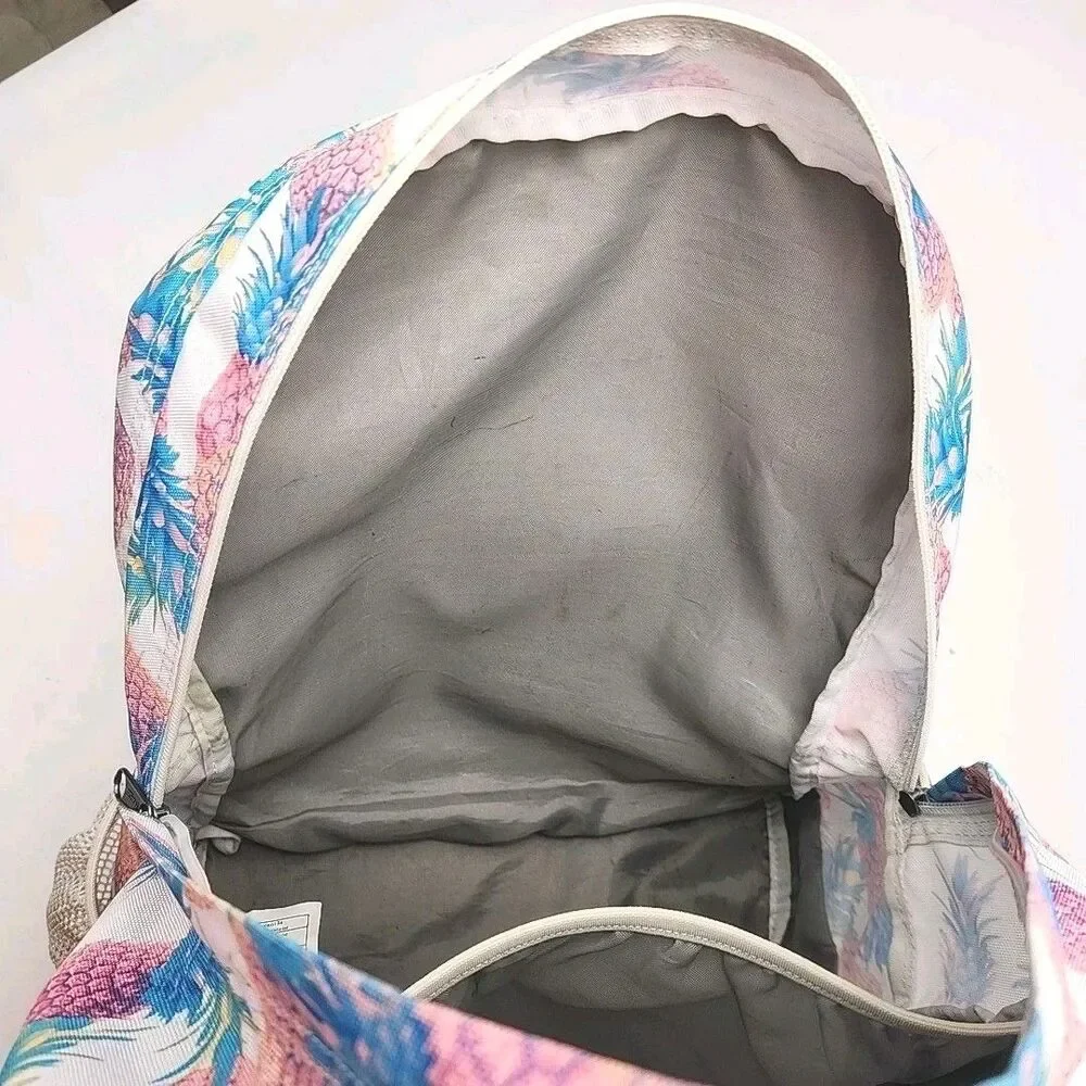 Jansport Trans Backpack Bag Tote Pink Pineapple School 18